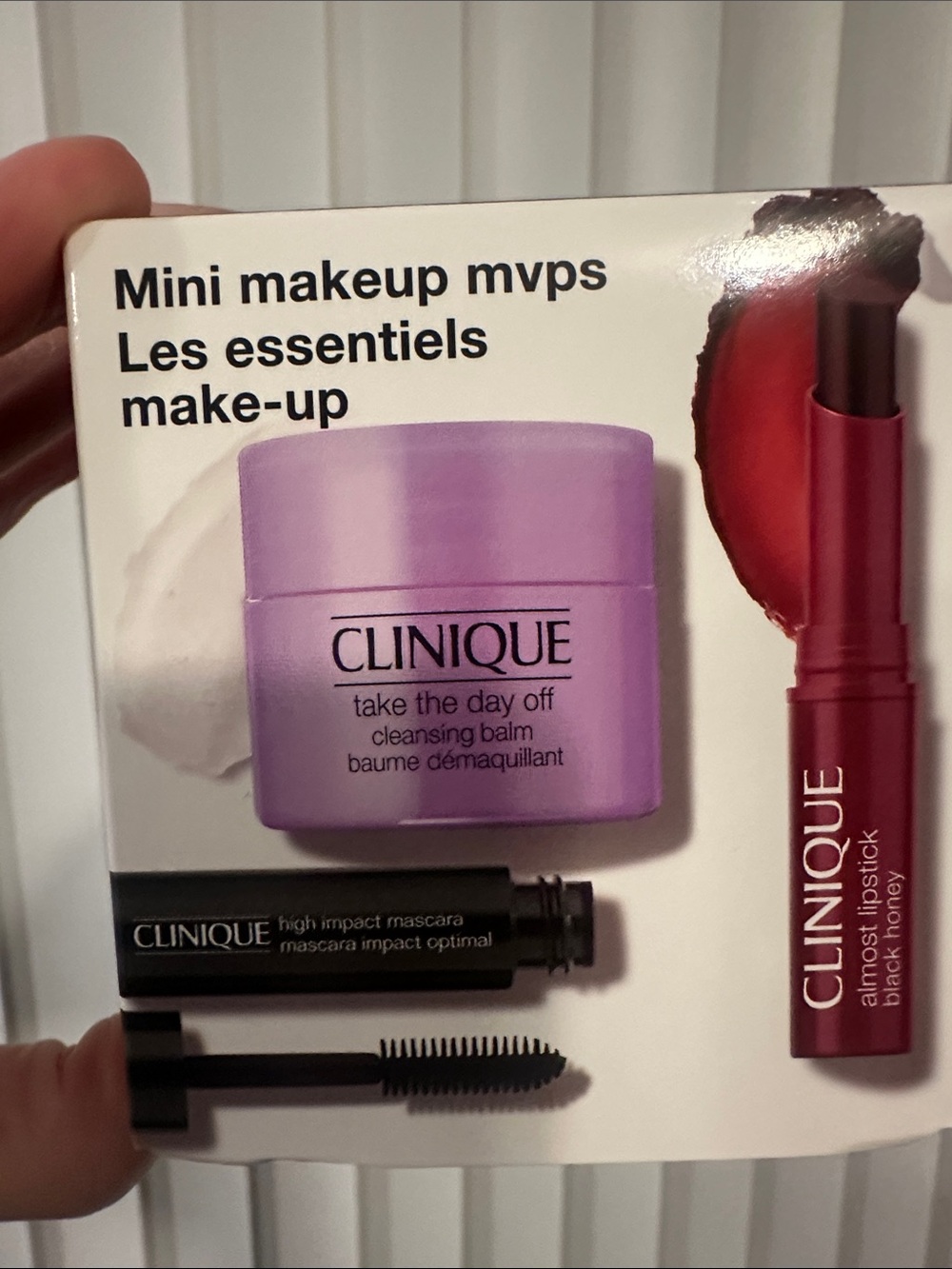 Clinique Mini Makeup MVPs Set - Lavender, Black, Red